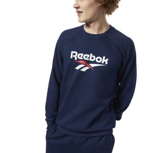 Reebok Classic Vector Crew Sweatshirt Herren - Navy - DE 817-NYP